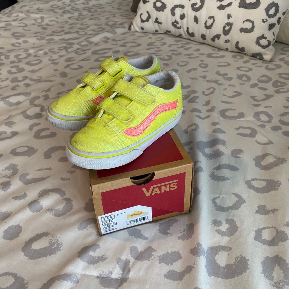 Neon Glitter Old Skool Vans